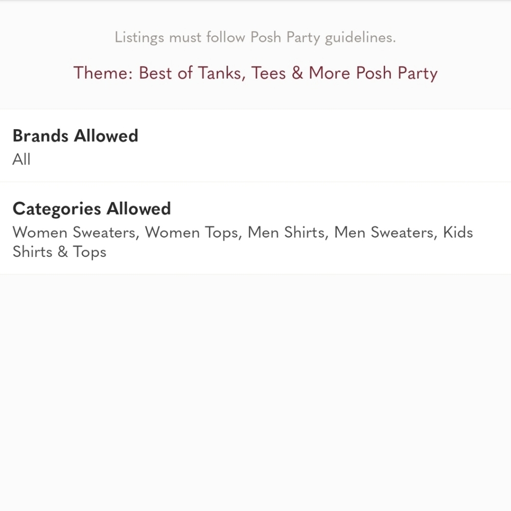 Co-Hosting Best of Tanks, Tees and More Posh Party!! 🥳 - Picture 2 of 2
